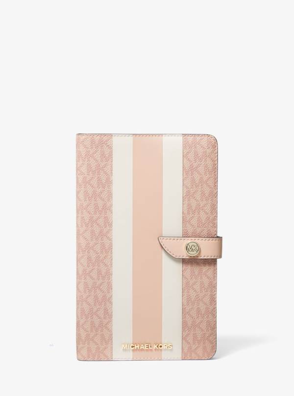 Damske Zápisník Michael Kors Medium Logo Stripe Viacfarebný - Doplnky Michael Kors Vypredaj | KBUTE-0529